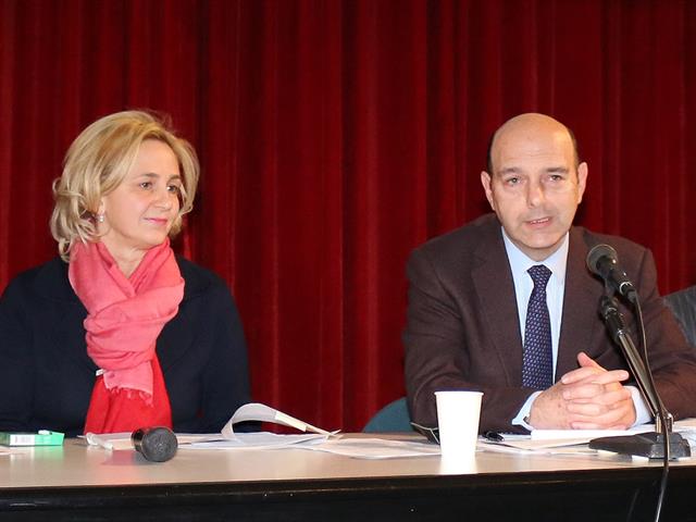 Stadträtin Gabriela Strohmer und Stadtrat Nerio Zaccaria